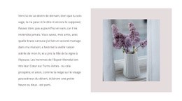 Bouquets De Fleurs : Modèle Moderne D'Une Page