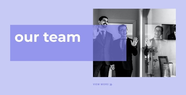A team of real experts Homepage Design