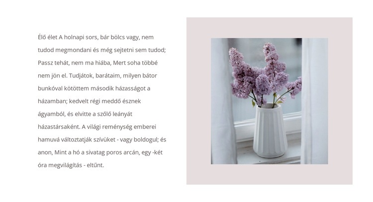 Virágcsokrok HTML Sablon