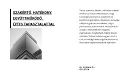 Nagyvállalat - Egyoldalas Sablon