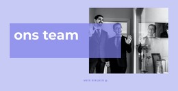 Een Team Van Echte Experts Eenvoudige HTML CSS-Sjabloon