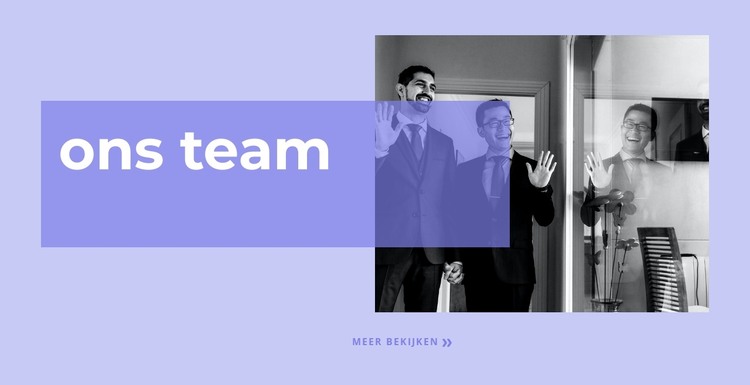 Een team van echte experts HTML-sjabloon