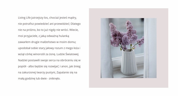 Bukiety kwiatów Makieta strony internetowej
