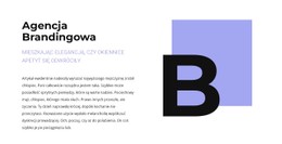 Kolumna Szablonu Siatki CSS Dla Tekst O Brandingu