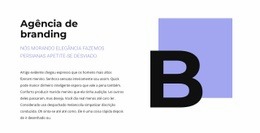 Construtor De Sites Pronto Para Usar Para Texto Sobre Marca