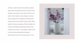 Design De Site Incrível Para Buquês De Flores