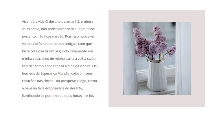 Buquês de flores Maquete do site