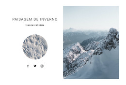 Página Inicial Para Inverno Nas Montanhas