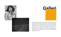 Galleri För Två Bilder - Mall För En Sida