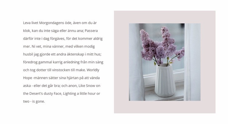 Blombuketter WordPress -tema