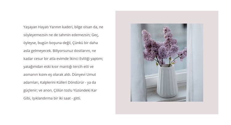 Çiçek buketleri HTML Şablonu