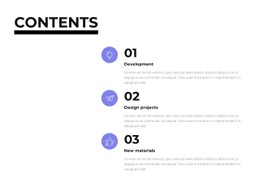 Content Single Page Website