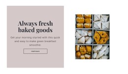 Always Fresh Baked Goods HTML CSS Website Template