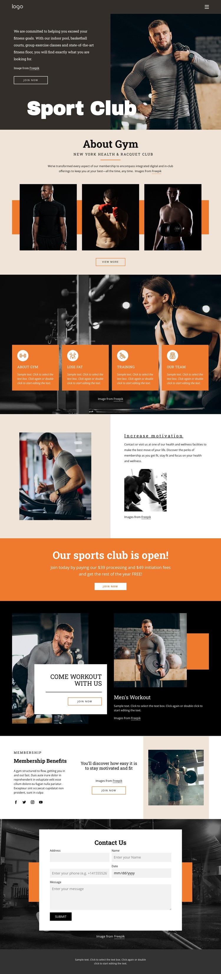 Convenient personal training programs CSS Template