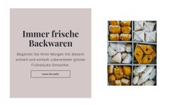 Immer Frische Backwaren - Anpassbare Professionelle Vorlage Für Eine Seite