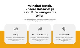 Erfahrung Teilen - Zielseitenvorlage