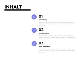 Inhalt – Responsive HTML5-Vorlage