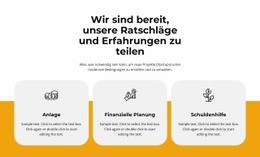 Erfahrung Teilen HTML-Vorlage