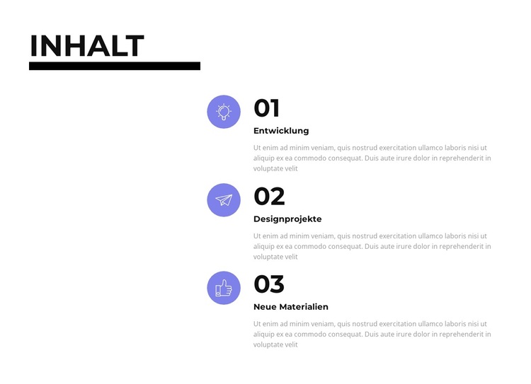 Inhalt WordPress-Theme