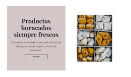 Productos Horneados Siempre Frescos - HTML Builder Online