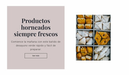 Productos Horneados Siempre Frescos - Plantilla Joomla 2024