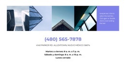 Fotos Y Contactos - Plantilla De Una Página