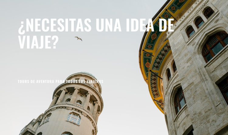 Necesito una idea de viaje Tema de WordPress