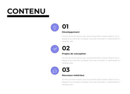 Teneur Site Web D'Une Seule Page