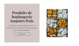 Produits De Boulangerie Toujours Frais - Modèle De Page HTML