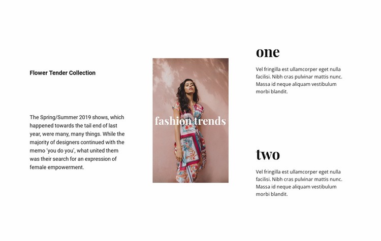 Dresses and skirts Homepage Design