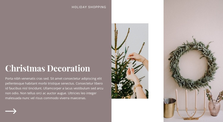 Holiday preparation mood Homepage Design
