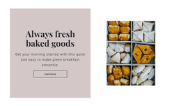 Always Fresh Baked Goods - HTML Page Template