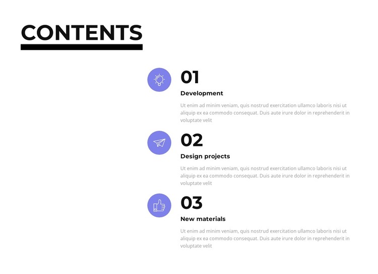 Content HTML Template