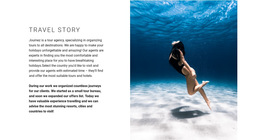Exclusive HTML5 Template For Ideal Diving Spots