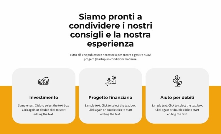 Condividi esperienza Modelli di Website Builder