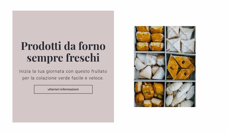 Prodotti da forno sempre freschi Modelli di Website Builder