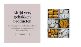 Altijd Vers Gebakken Producten HTML CSS-Websitesjabloon