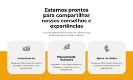 Compartilhar Experiência - Online HTML Page Builder