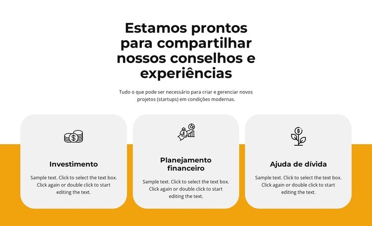 Compartilhar experiência Modelos de construtor de sites