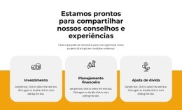 Compartilhar Experiência - Design Profissional Personalizável