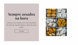 Design De Site Incrível Para Sempre Assados Na Hora