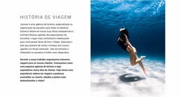 Modelo Joomla Incrível Para Locais Ideais Para Mergulho