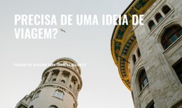 Precisa De Uma Ideia De Viagem – Página De Destino Responsiva