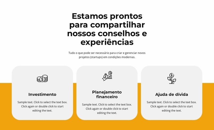 Compartilhar experiência Landing Page