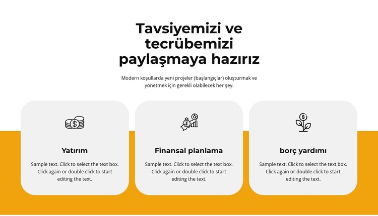 Deneyimi paylaşın HTML Şablonu