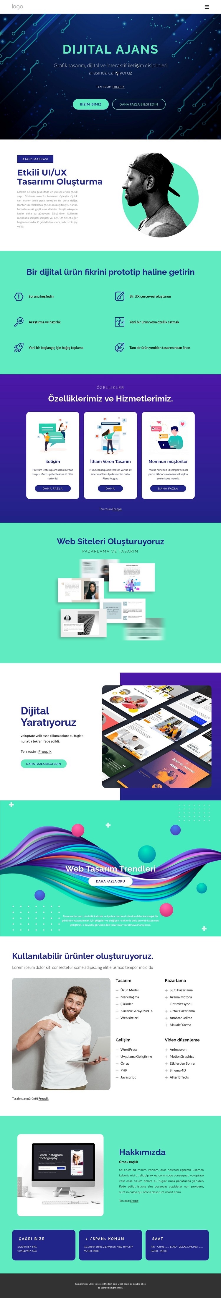 Sosyal medya konusunda uzmanlaşmış ajans Html Web Sitesi Oluşturucu