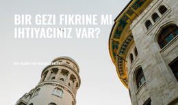 Bir Gezi Fikrine Ihtiyacınız Var - Basit Web Sitesi Şablonu