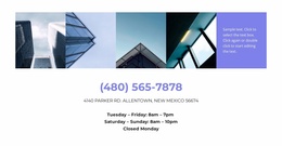 Photos And Contacts - Best Website Template Design