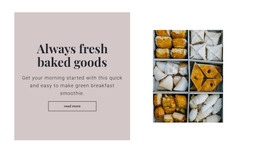 Always Fresh Baked Goods - Exclusive WordPress Theme
