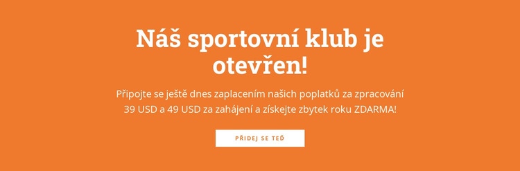 Text s nadpisem a tlačítkem Webový design